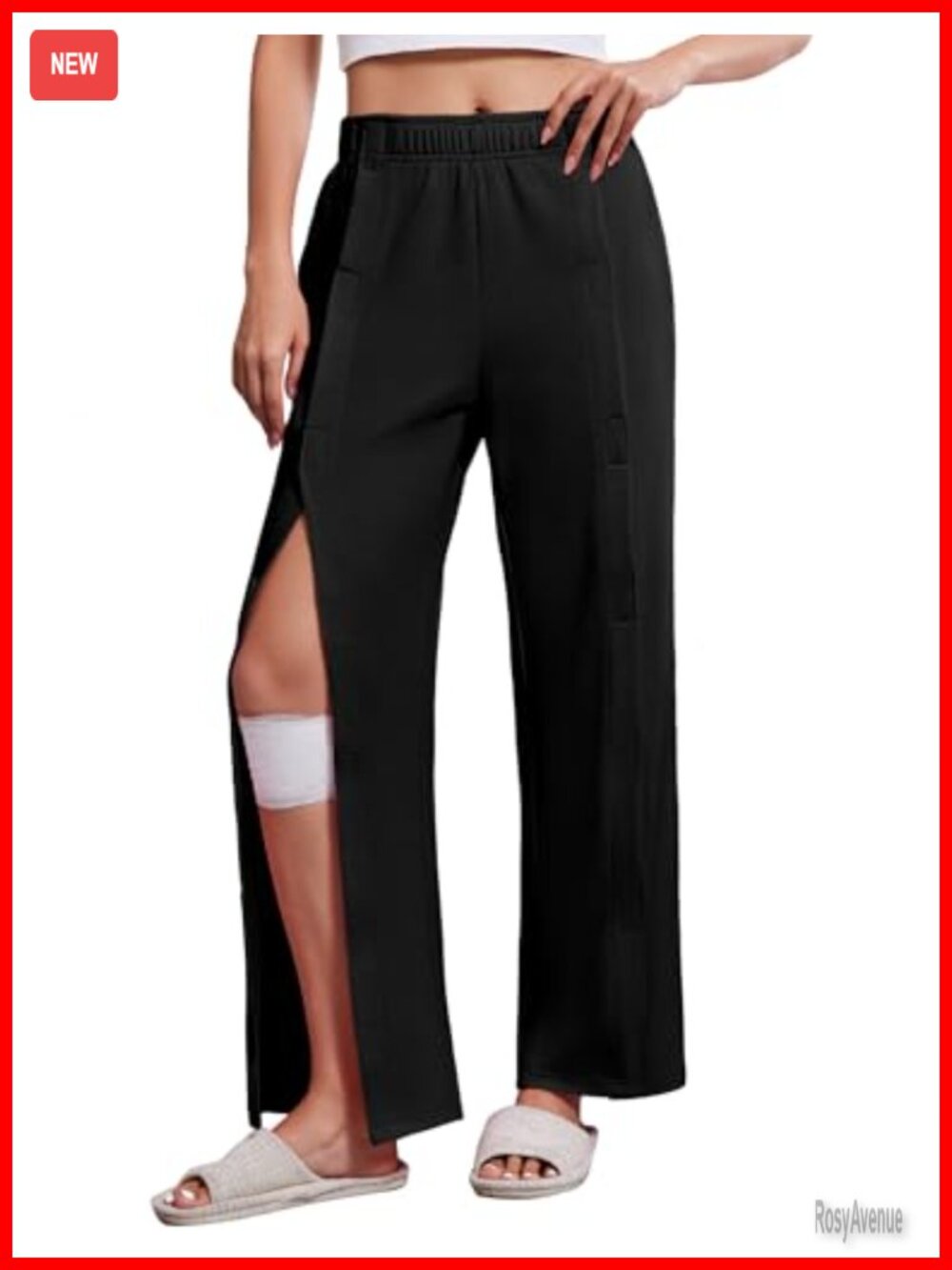 Tear Away Sweatpants with Pockets Easy Access Adaptive Lounge Pants